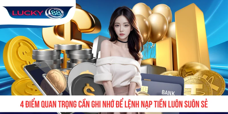4 điểm quan trọng cần ghi nhớ để lệnh nạp tiền luôn suôn sẻ